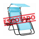 Cadeira de Praia Dobrável Reclinável com Porta-objetos!