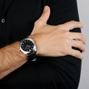 Relógio Vivara Heritage The One Automático Masculino Couro Preto