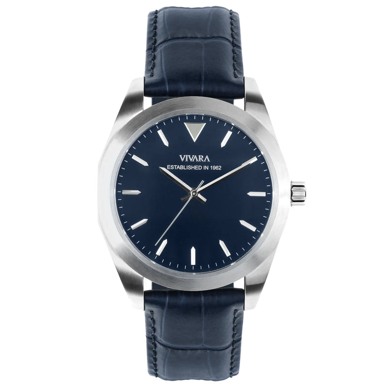 Relógio Vivara Heritage The One Automático Masculino Couro Azul