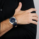 Relógio Vivara Heritage The One Automático Masculino Couro Azul