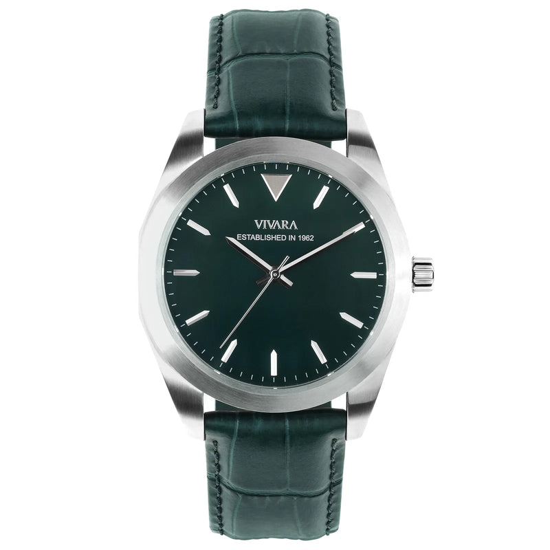 Relógio Vivara Heritage The One Automático Masculino Couro Verde